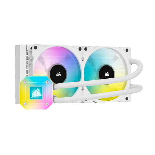 Icue H100I Elite Capellix Liquid CPU Cooler - White