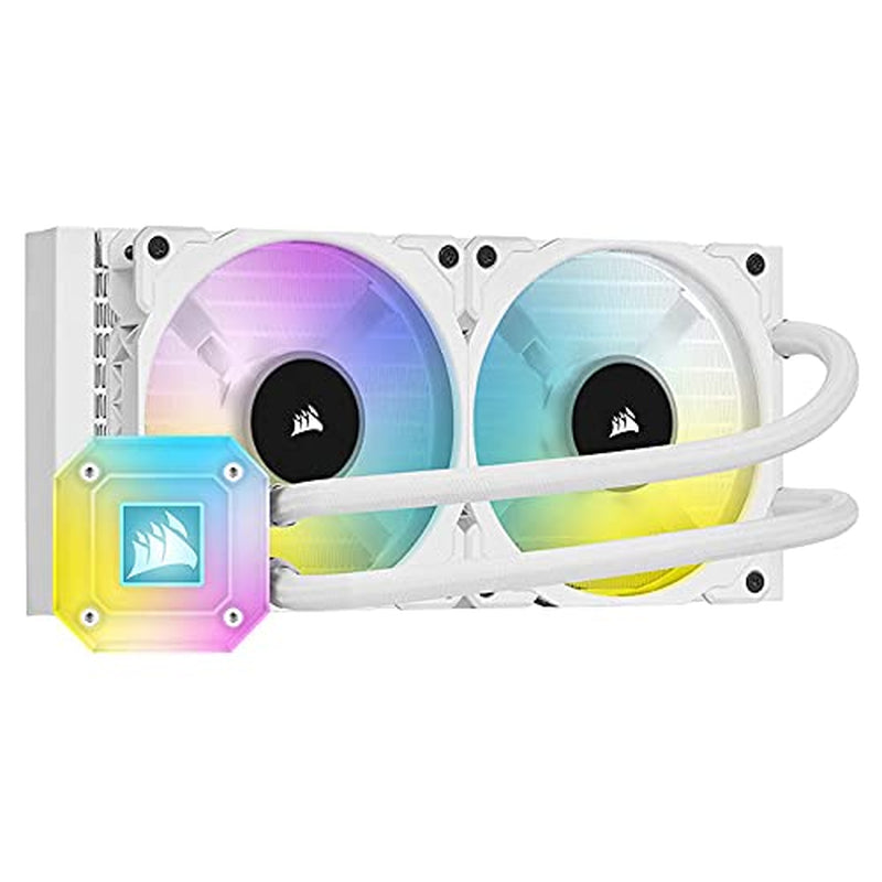 Icue H100I Elite Capellix Liquid CPU Cooler - White