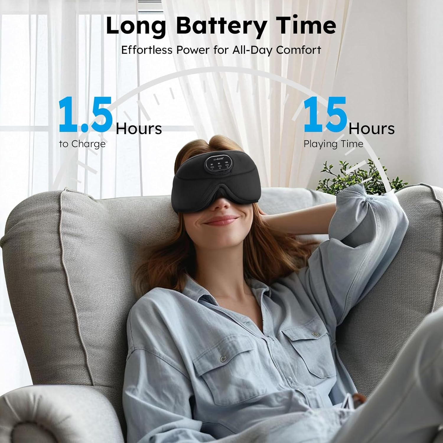 Pro Bluetooth Sleep Mask with White Noise & 3 Lights, Sleep Headphones with Upgrade Chip & Pure Sound, 3D Zero-Pressure Design for Side Sleepers, Soft Sleep Eye Mask, Matte Black
